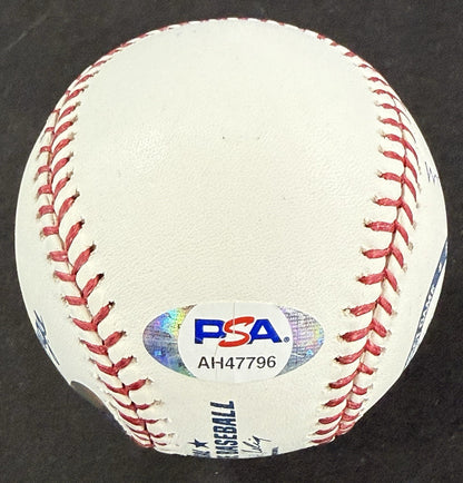 Don Larsen Yankees Signed 1956 WS Perfect Game Logo Mlb Baseball Pg Auto  PSA