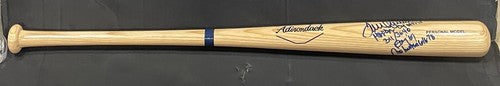 Tom Seaver Signed  Pro Bat Mets 5 Stat HOF Cy Young Roy 311 Wins Auto BAS Coa