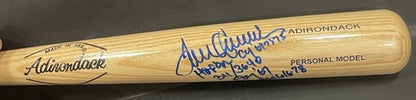 Tom Seaver Signed  Pro Bat Mets 5 Stat HOF Cy Young Roy 311 Wins Auto BAS Coa