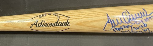Tom Seaver Signed  Pro Bat Mets 5 Stat HOF Cy Young Roy 311 Wins Auto BAS Coa