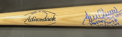Tom Seaver Signed  Pro Bat Mets 5 Stat HOF Cy Young Roy 311 Wins Auto BAS Coa