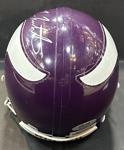Fran Tarkenton Signed Vikings Vintage Riddell Mini Helmet Autograph PSA COA HOF
