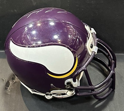 Fran Tarkenton Signed Vikings Vintage Riddell Mini Helmet Autograph PSA COA HOF