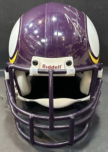 Fran Tarkenton Signed Vikings Vintage Riddell Mini Helmet Autograph PSA COA HOF