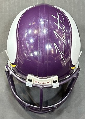 Fran Tarkenton Signed Vikings Vintage Riddell Mini Helmet Autograph PSA COA HOF