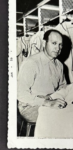 Enos Slaughter Signed Cut Auto w/ Type 1 Original 3x5 Photo 1959 Cardinals HOF