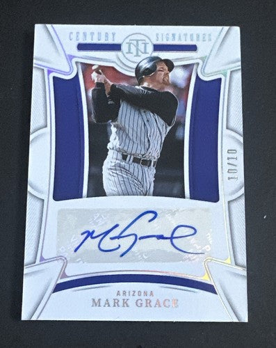 2023 PANINI NATIONAL TREASURES MARK GRACE CENTURY SIGNATURES Mint Auto 10/10