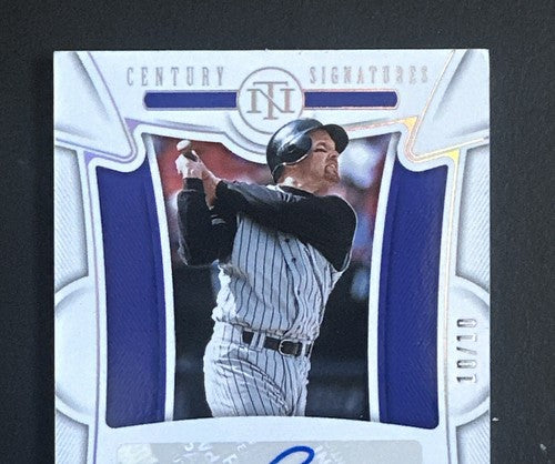 2023 PANINI NATIONAL TREASURES MARK GRACE CENTURY SIGNATURES Mint Auto 10/10