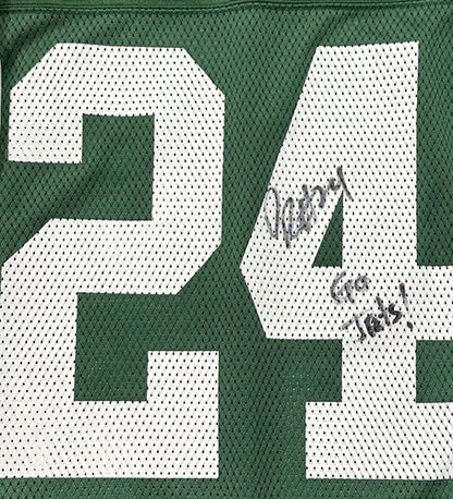 Darrell’s Revis Signed Vintage Reebok Jets Jersey Go Jets Auto HOF COA Size XL