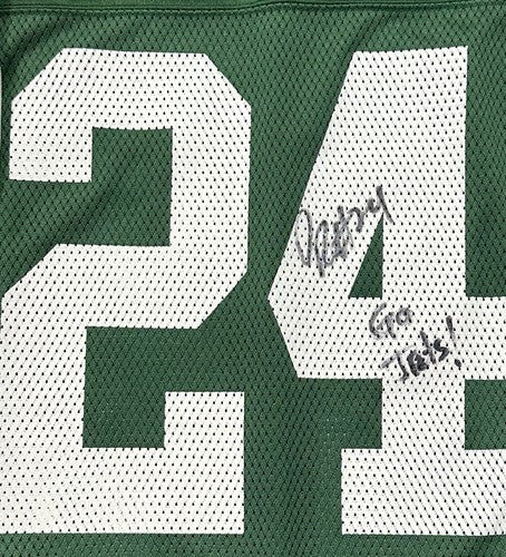 Darrell’s Revis Signed Vintage Reebok Jets Jersey Go Jets Auto HOF COA Size XL