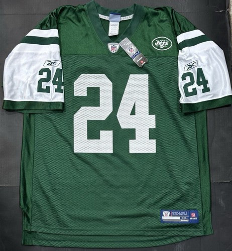 Darrell’s Revis Signed Vintage Reebok Jets Jersey Go Jets Auto HOF COA Size XL
