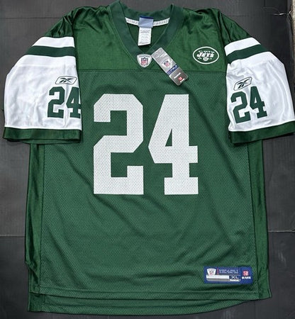 Darrell’s Revis Signed Vintage Reebok Jets Jersey Go Jets Auto HOF COA Size XL