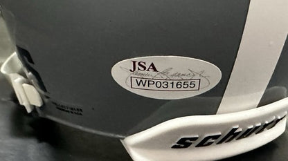 Lenny Moore Signed Schutt Penn State Gray Mini Helmet We Are Autograph JSA HOF