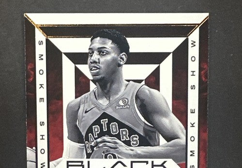 RJ Barrett 2023-24 Panini Black Smoke Show COPPER Auto Mint  /15 #SSS-RJ Raptors