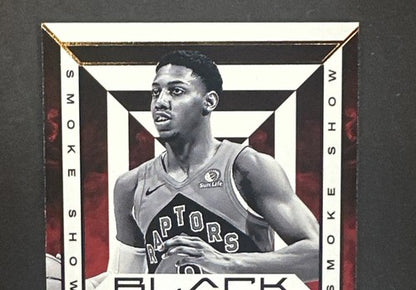 RJ Barrett 2023-24 Panini Black Smoke Show COPPER Auto Mint  /15 #SSS-RJ Raptors