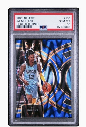 2023 PANINI SELECT BLUE TECTONIC #136 JA MORANT 69/99 Psa 10 Gem Mint Pop 1 Rare