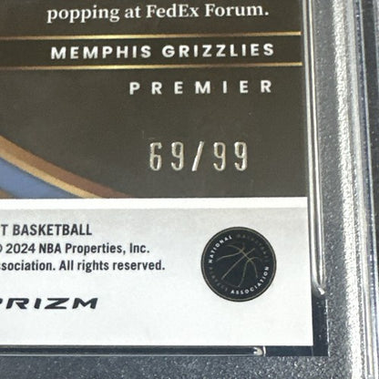 2023 PANINI SELECT BLUE TECTONIC #136 JA MORANT 69/99 Psa 10 Gem Mint Pop 1 Rare