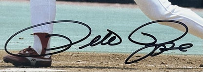 Pete Rose Signed 8x10 Framed Photo Plaque Bit King Cincinnati Reds Mint Auto COA