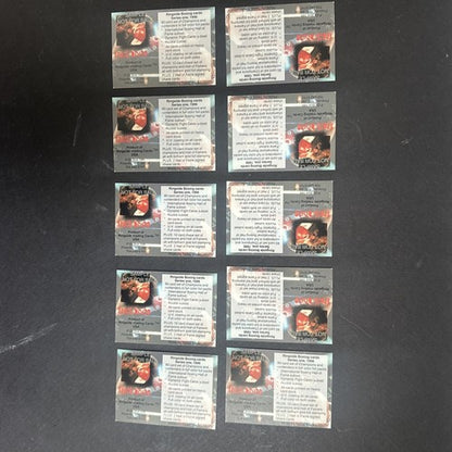 1996 RINGSIDE MIKE TYSON PROMO 10 BOXING CARD Lot Frank Bruno MINT 10 Cards