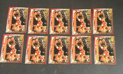1996 RINGSIDE MIKE TYSON PROMO 10 BOXING CARD Lot Frank Bruno MINT 10 Cards