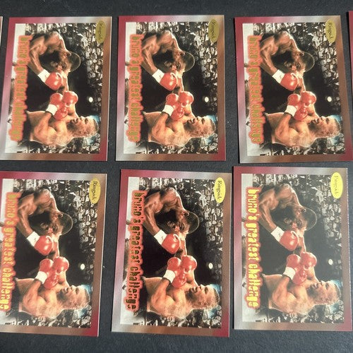 1996 RINGSIDE MIKE TYSON PROMO 10 BOXING CARD Lot Frank Bruno MINT 10 Cards