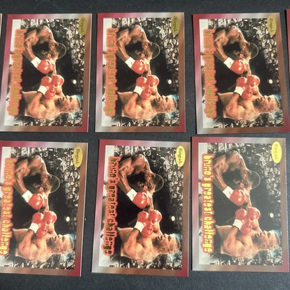 1996 RINGSIDE MIKE TYSON PROMO 10 BOXING CARD Lot Frank Bruno MINT 10 Cards