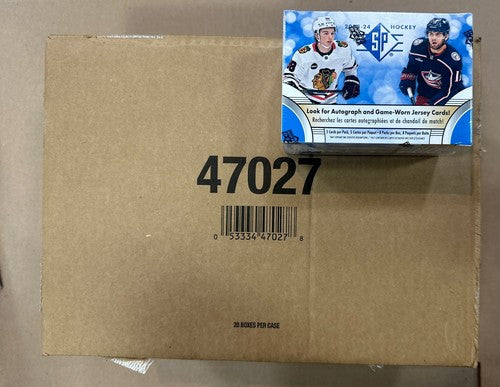 2023/24 Upper Deck SP Hockey Factory Sealed 20 Box Blaster CASE Bedard Rc