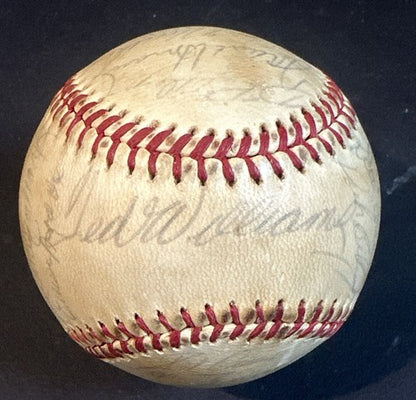 1971 Washington Senators Team Signed A.L Baseball Ted Williams Nelson Fox JSA