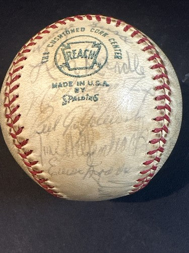 1971 Washington Senators Team Signed A.L Baseball Ted Williams Nelson Fox JSA