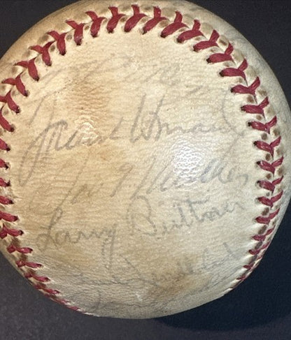 1971 Washington Senators Team Signed A.L Baseball Ted Williams Nelson Fox JSA