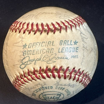 1971 Washington Senators Team Signed A.L Baseball Ted Williams Nelson Fox JSA