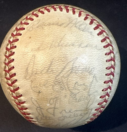 1971 Washington Senators Team Signed A.L Baseball Ted Williams Nelson Fox JSA