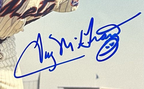 Tug McGraw Signed 8x10 Framed Vintage Photo NY Mets Mint Autograph PSA COA