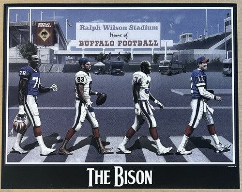 Buffalo Bills Bison 16x20 Litho Photo Bruce Smith Jim Kelly Thurman Thomas Reed