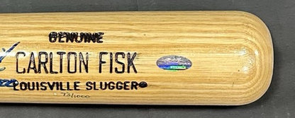 Carlton Fisk Signed Louisville Game Model Bat Red Sox HOF 2000 LE Auto Steiner