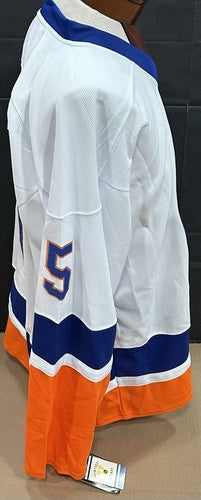 Denis Potvin Signed Islanders CCM Authentic Stat Jersey HOF Cups Auto Strap PSA