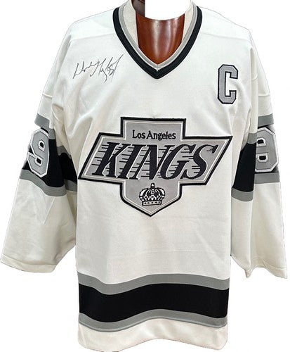 Wayne Gretzky Signed Kings Authentic CCM Jersey Auto Fight Strap Goldin Coa