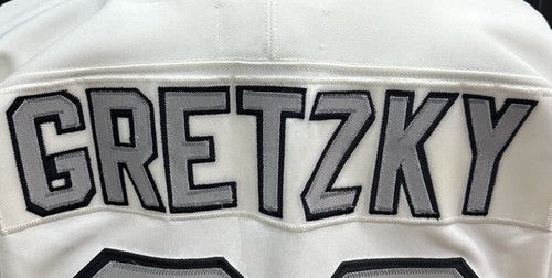Wayne Gretzky Signed Kings Authentic CCM Jersey Auto Fight Strap Goldin Coa