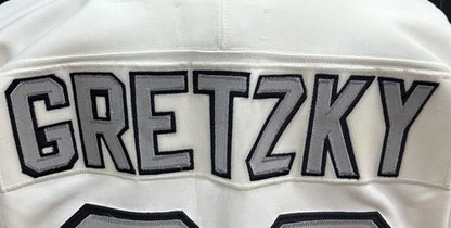 Wayne Gretzky Signed Kings Authentic CCM Jersey Auto Fight Strap Goldin Coa