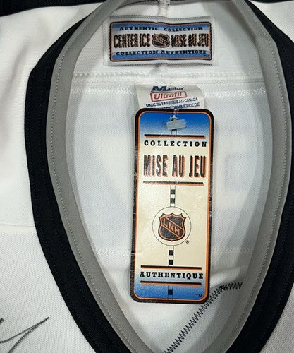 Wayne Gretzky Signed Kings Authentic CCM Jersey Auto Fight Strap Goldin Coa