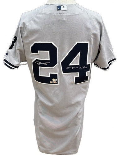 Gary Sanchez Signed Majestic Authentic Yankees Jersey /24 MLB Debut Auto Steiner