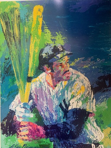 Bobby Bonds NY Yankees Leroy Neiman Original 1975 Litho Poster Vintage Rare