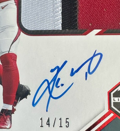 2019 Panini Limited Kyler Murray  RPA Rookie Jumbo Patch On Card AUTO  /15