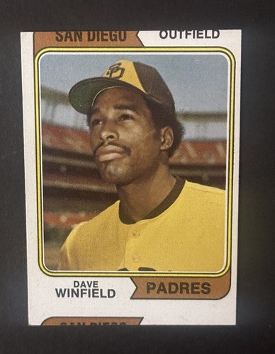 DAVE WINFIELD 1974 TOPPS #456 Rookie Error Cut Nm Beauty Padres HOF Rc