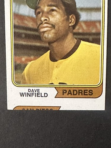 DAVE WINFIELD 1974 TOPPS #456 Rookie Error Cut Nm Beauty Padres HOF Rc