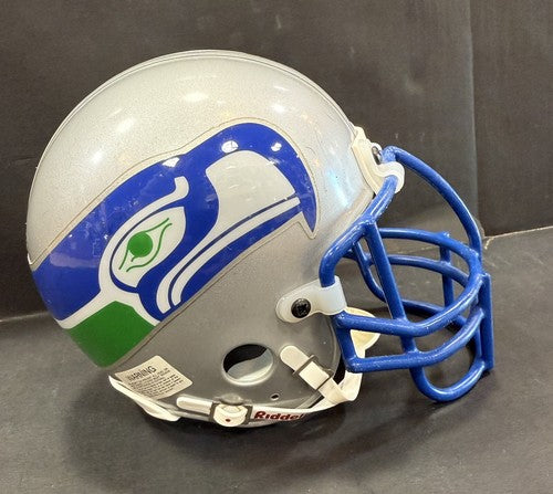 Seatle Seahawks 3 & 5/8th Riddell Mini Helmet Metal Mask Rare