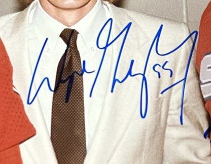 Wayne Gretzky Carlton Fisk Kittle Signed 8x10 Framed Photo White Sox 3 Auto PSA