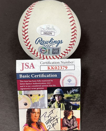 Ronald Acuna Jr. Braves Signed 2018 NL ROY Logo Baseball JSA COA Mint autograph