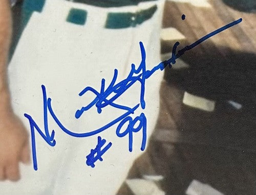 NY Jets signed 16x20 Photo Stock Exchange Floor Framed 4 Auto Joe Klecko JSA