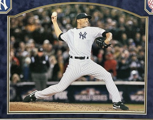 Mariano Rivera Signed Framed Photo Suede Mound Rubber HOF 8 Stat Auto Steiner